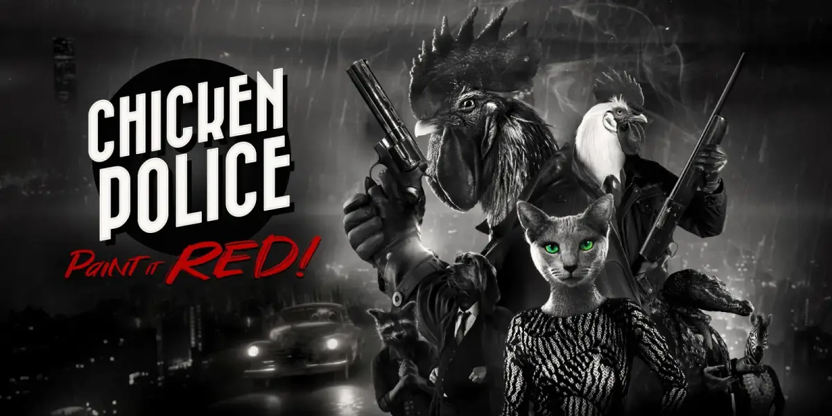 Grafika gry Chicken Police: Paint it Red