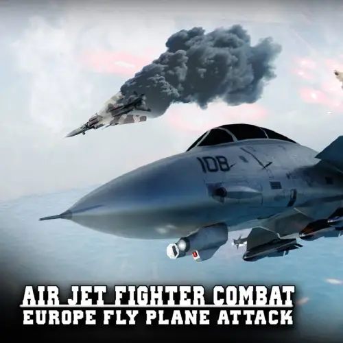 Air Jet Fighter Combat - Europe Fly Plane Attack Nintendo Switch okładka gry