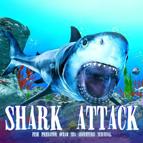 Shark Attack: Fish Predator Ocean Sea Adventure Survival Nintendo Switch okładka gry