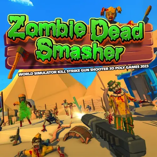 Zombie Dead Smasher - World Simulator Kill Strike Gun Shooter 3D Poly Games 2023 Nintendo Switch okładka gry