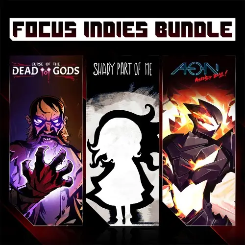 FOCUS INDIES BUNDLE: Curse of the Dead Gods + Shady Part of Me + Aeon Must Die! Nintendo Switch okładka gry