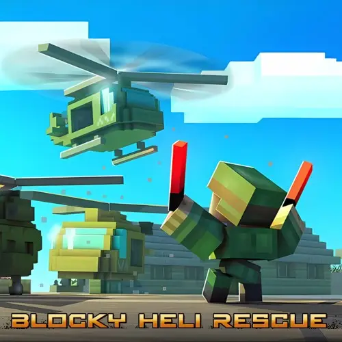 Blocky Heli Rescue Nintendo Switch okładka gry